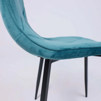 Стул AksHome MIRA (Мира) морской велюр/черный купить в Минске